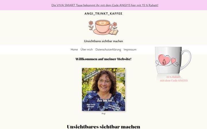 Snimka zaslona za angi-trinkt-kaffee.de
