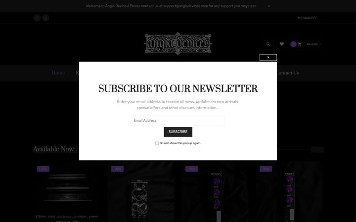 Screenshot of angiadevices.com