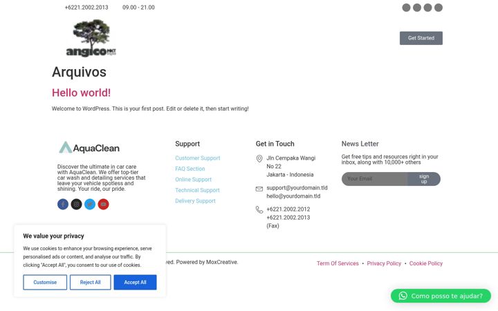 Screenshot of angicomkt.com