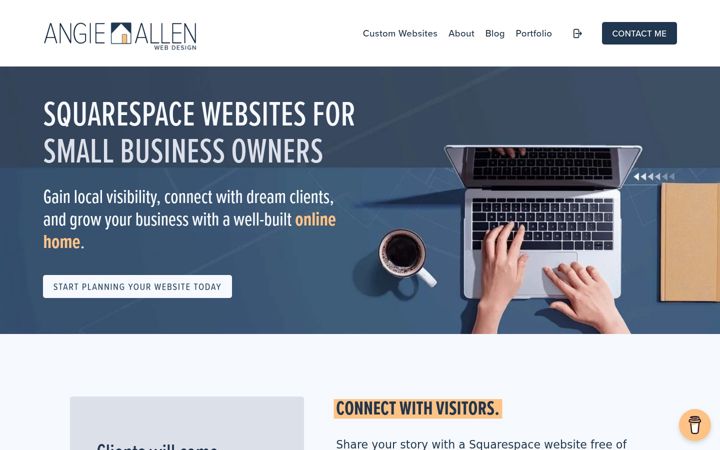 Screenshot di angieallen.com
