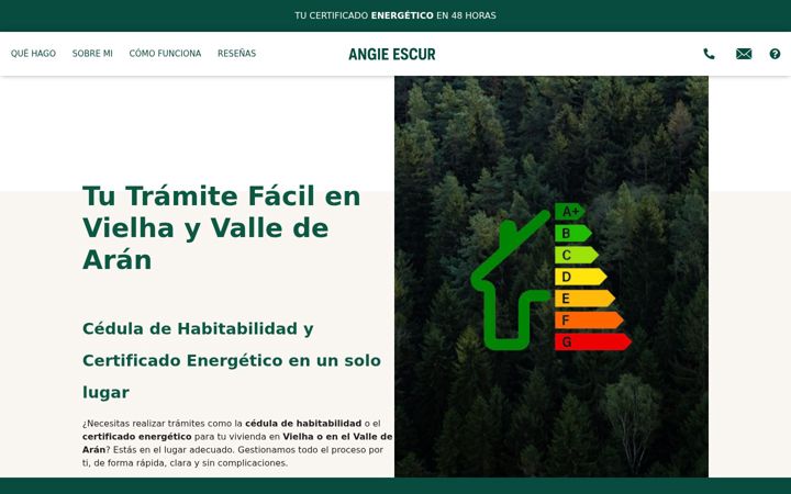 Screenshot di angieescur.com