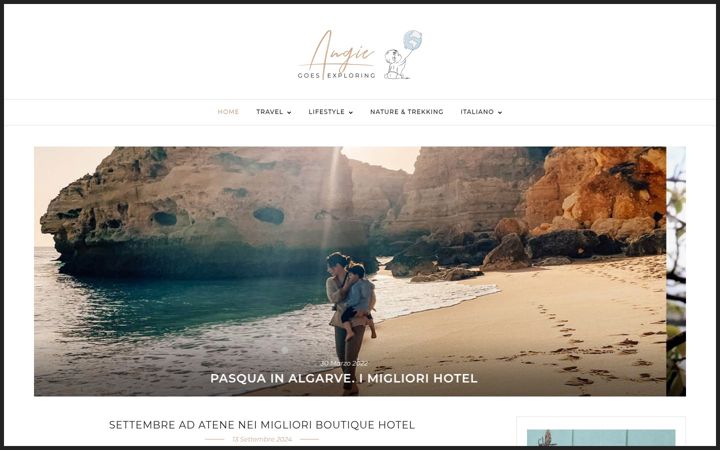 Screenshot of angiegoesexploring.com