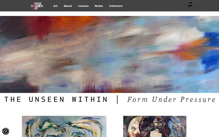 Screenshot di angiehanson.com