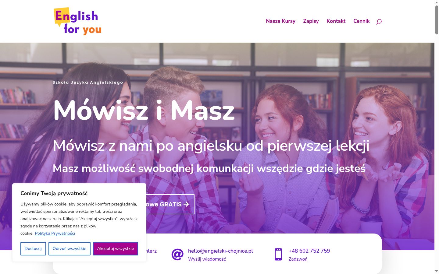 Sutikimo reklamjuostės, rodytos prieš bet kokią sąveiką, ekrano kopija