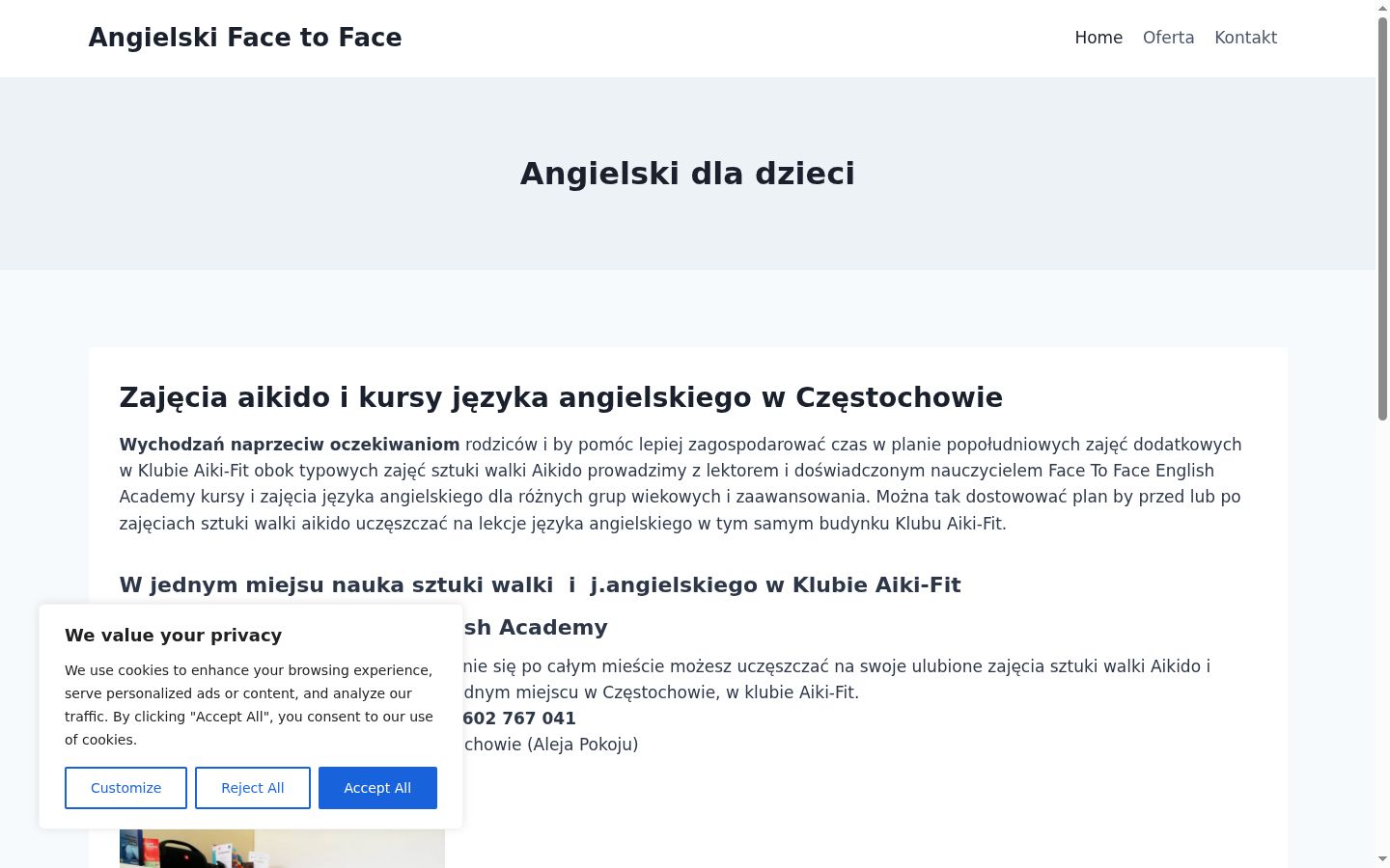 Sutikimo reklamjuostės, rodytos prieš bet kokią sąveiką, ekrano kopija