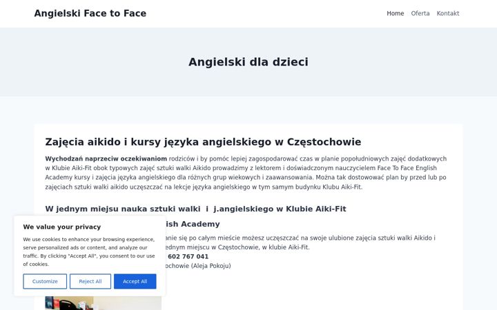 Screenshot of angielskiftf.pl