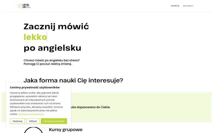 Skærmbillede af angielskikursy.pl