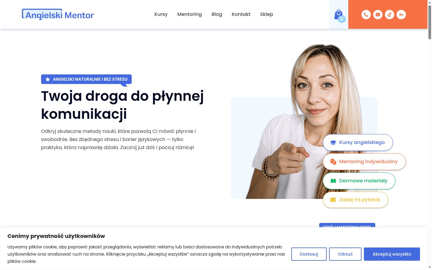 Sutikimo reklamjuostės, rodytos prieš bet kokią sąveiką, ekrano kopija