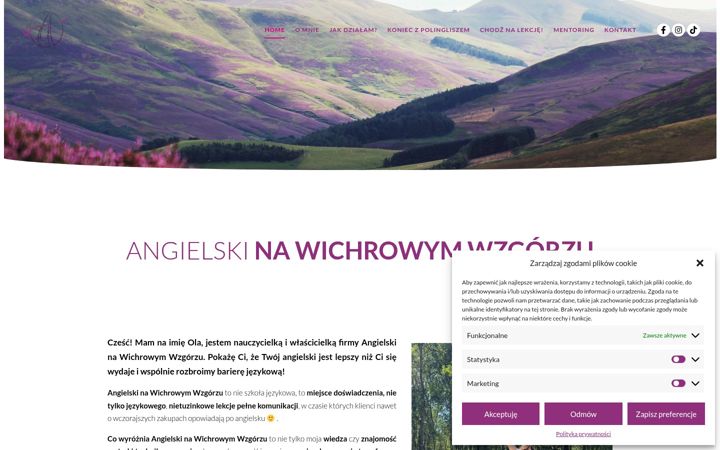 Screenshot of angielskinawichrowym.pl