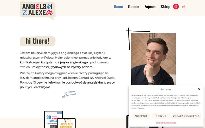 Skærmbillede af angielskizalexem.pl