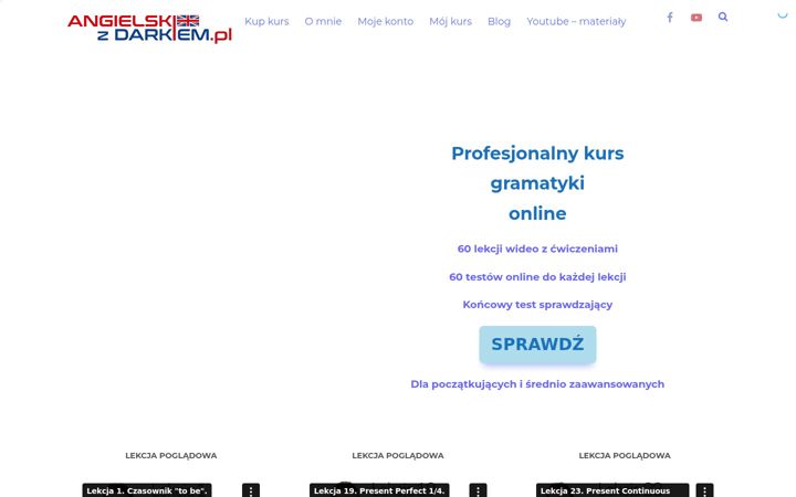 Skærmbillede af angielskizdarkiem.pl