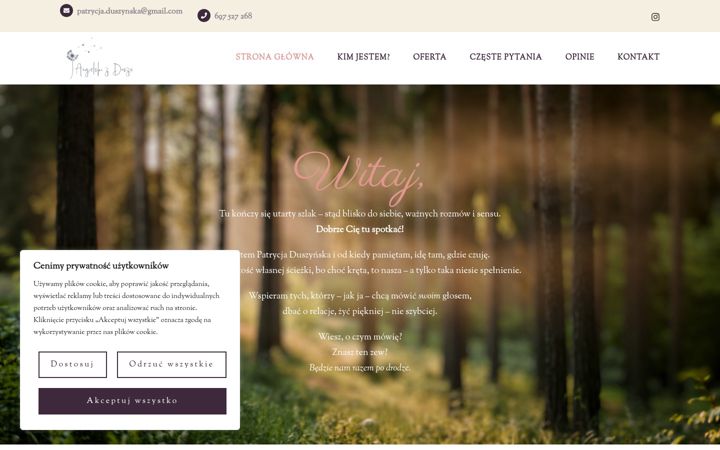 Screenshot von angielskizdusza.com