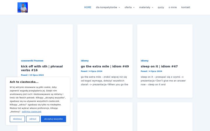 Screenshot of angielskizwerwa.pl