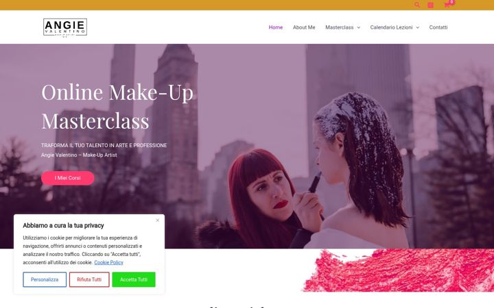Screenshot of angievalentinonyc.shop