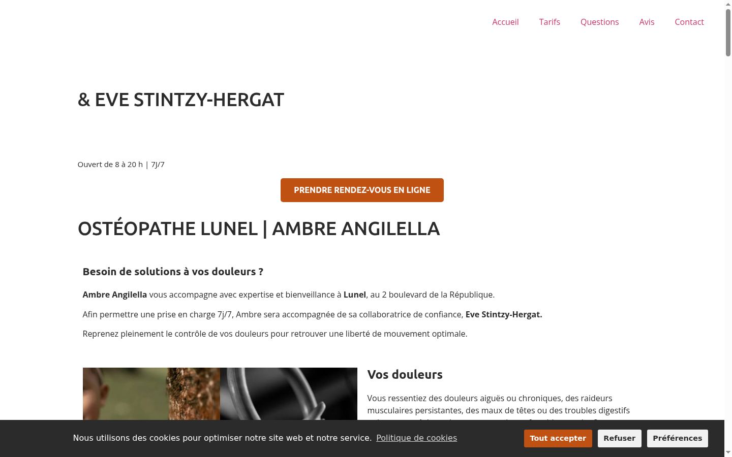 Screenshot des Einwilligungsbanners vor jeglicher Interaktion
