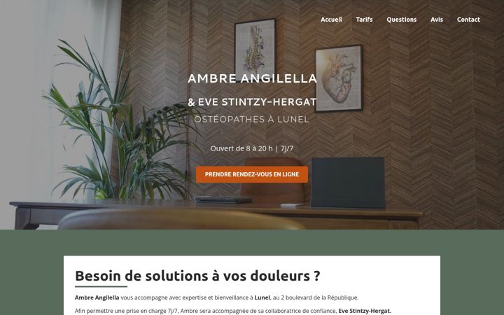 Screenshot von angilella-osteopathe.com
