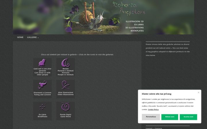Screenshot of angiolani.com