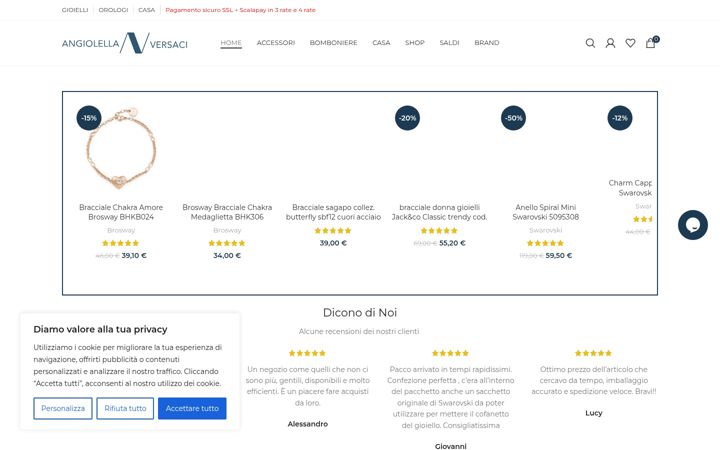 Screenshot of angiolellaversaci.com