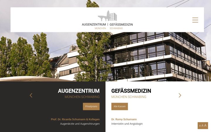 Screenshot of angiologie-schwabing.de