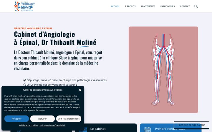 Screenshot van angiologue-epinal.fr