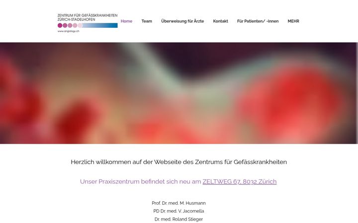 Screenshot van angiology.ch