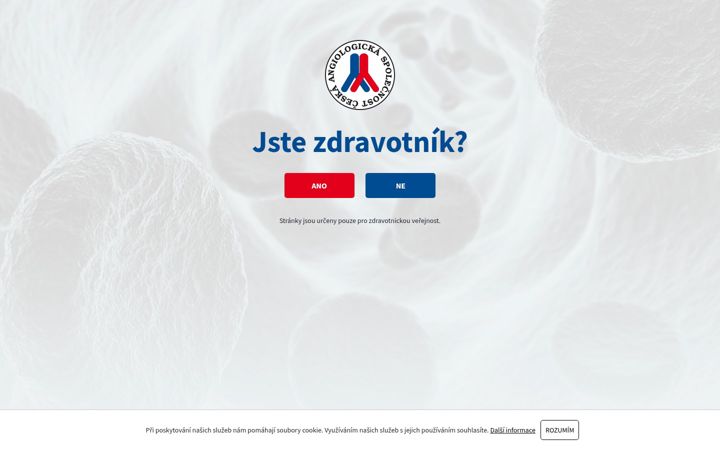 Screenshot of angiology.cz