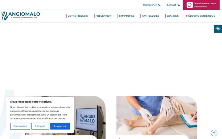 Screenshot of angiomalo.fr