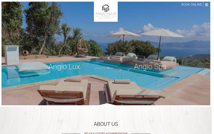 Screenshot di angiovillas.com