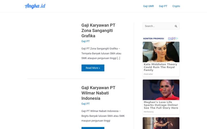 Screenshot of angka.id