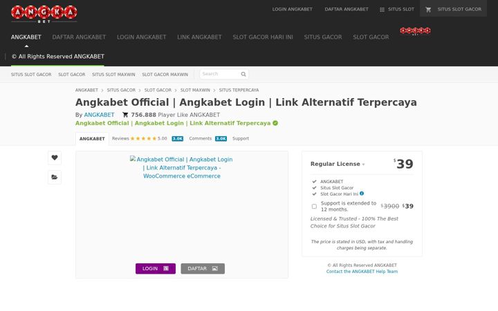 Screenshot of angkabet007.it.com