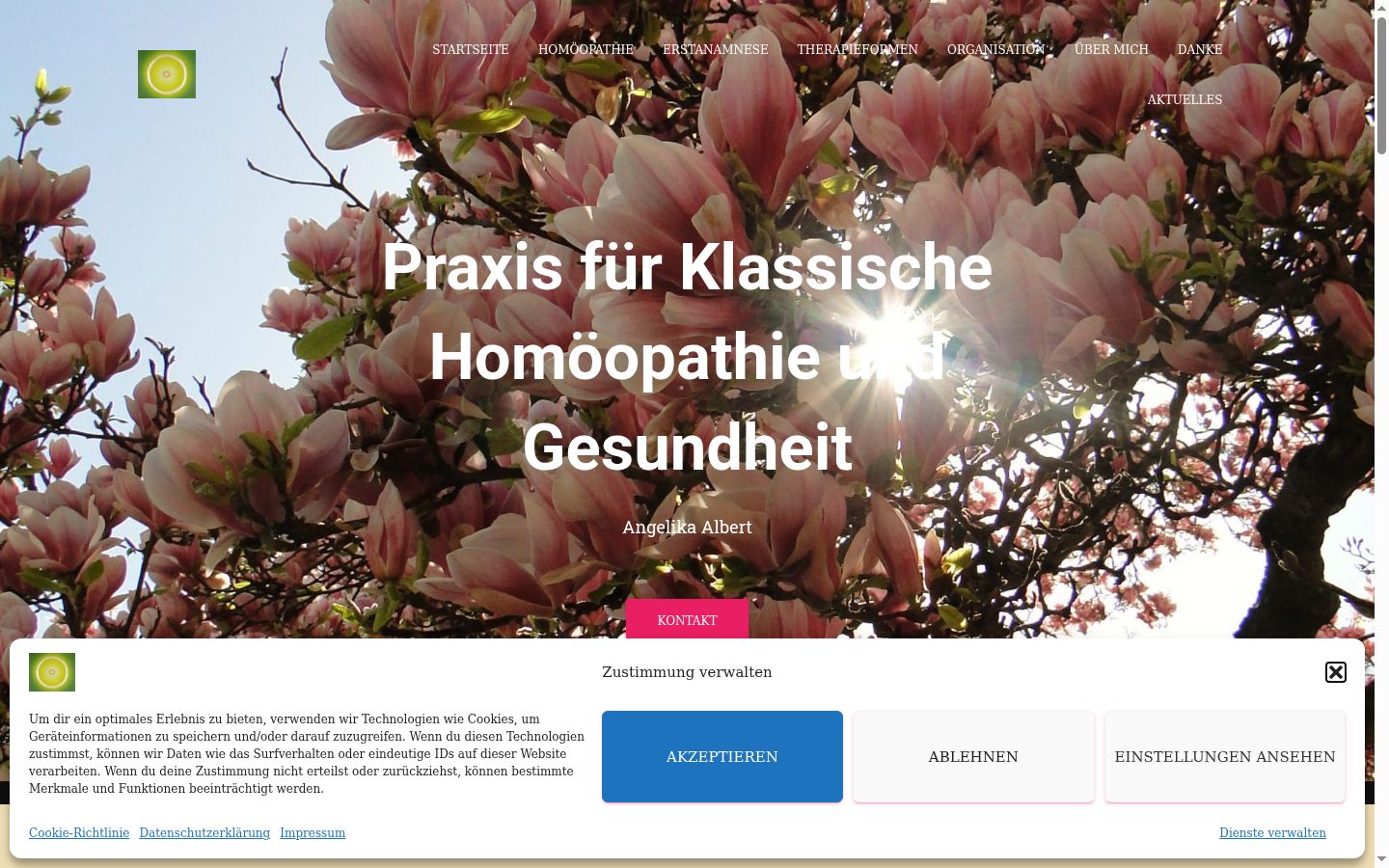 Screenshot tal-banner tal-kunsens muri qabel kwalunkwe interazzjoni
