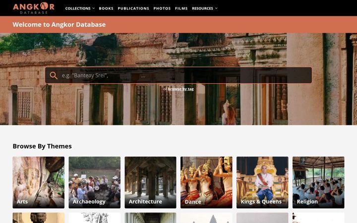 Screenshot of angkordatabase.asia