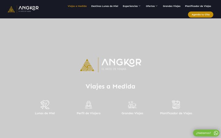 Screenshot of angkorviajes.es