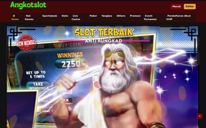Captură de ecran a angkotslot.com
