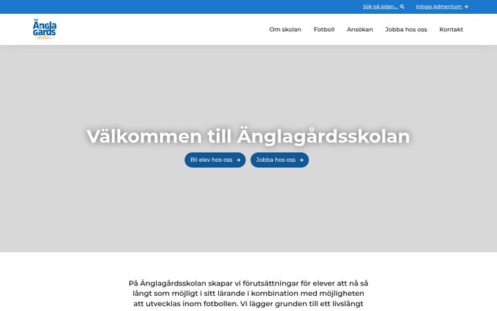 Screenshot of anglagardsskolan.se