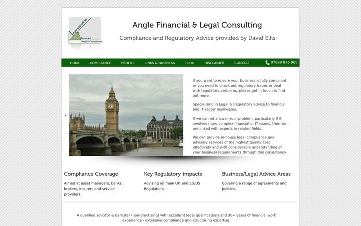Captură de ecran a angle-consulting.com