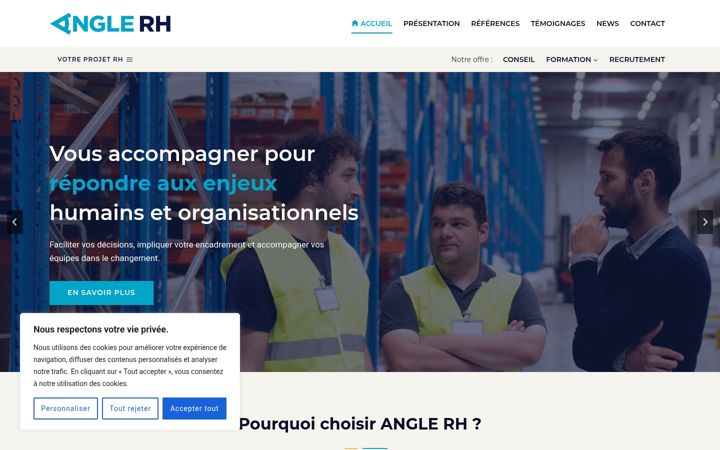 Captură de ecran a angle-rh.com