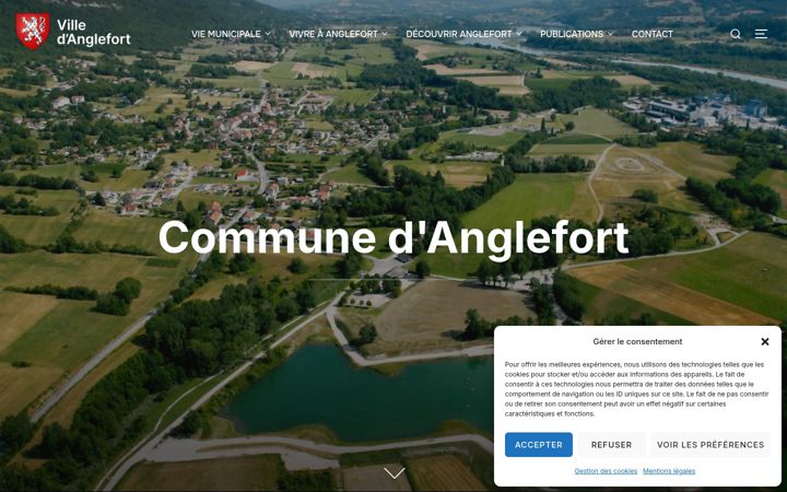 Screenshot van anglefort.fr