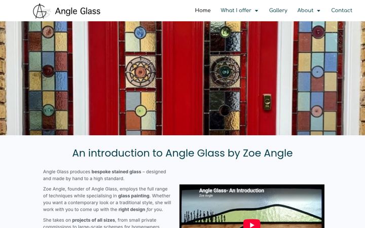 Ekrano kopija angleglass.co.uk