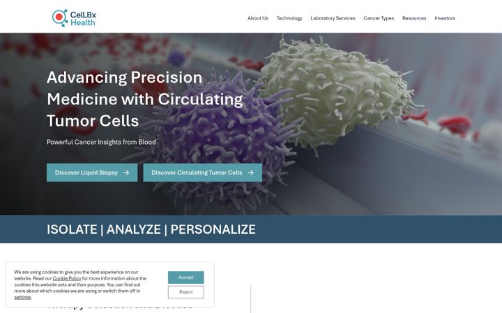 Screenshot of angleplc.com