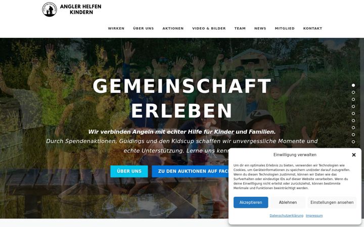 Skjermbilde av angler-helfen-kindern.de