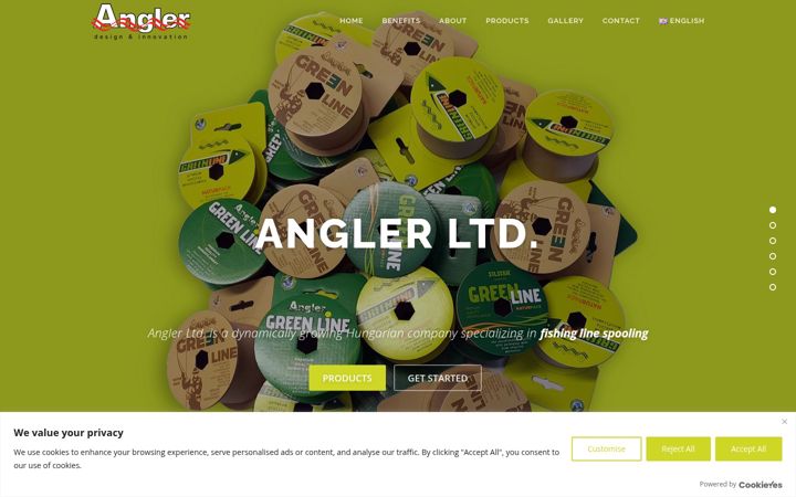 Screenshot of angler.hu