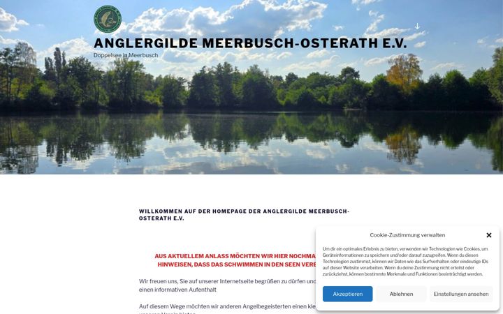 Screenshot of anglergilde-meerbusch.de