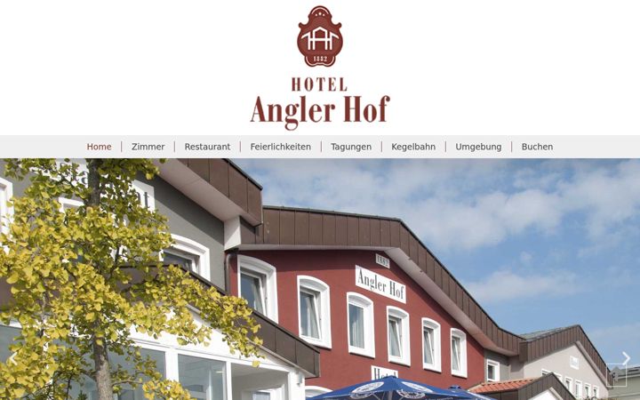 Skjermbilde av anglerhof.de