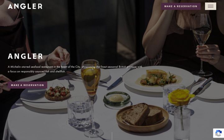Screenshot of anglerrestaurant.com
