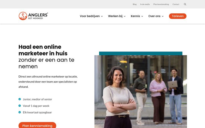 Screenshot of anglers.nl