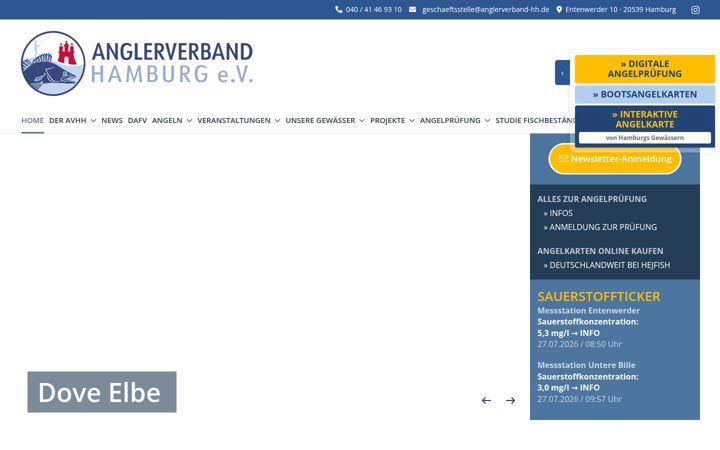 Screenshot of anglerverband-hh.de