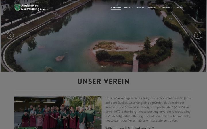 Skärmbild av anglerverein-neutraubling.de