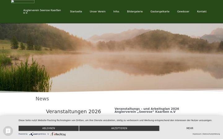Skärmbild av anglerverein-seerose-kaarssen.de
