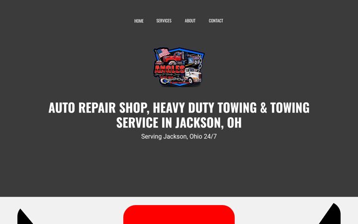 Screenshot of anglesgarageandwreckerservice.com